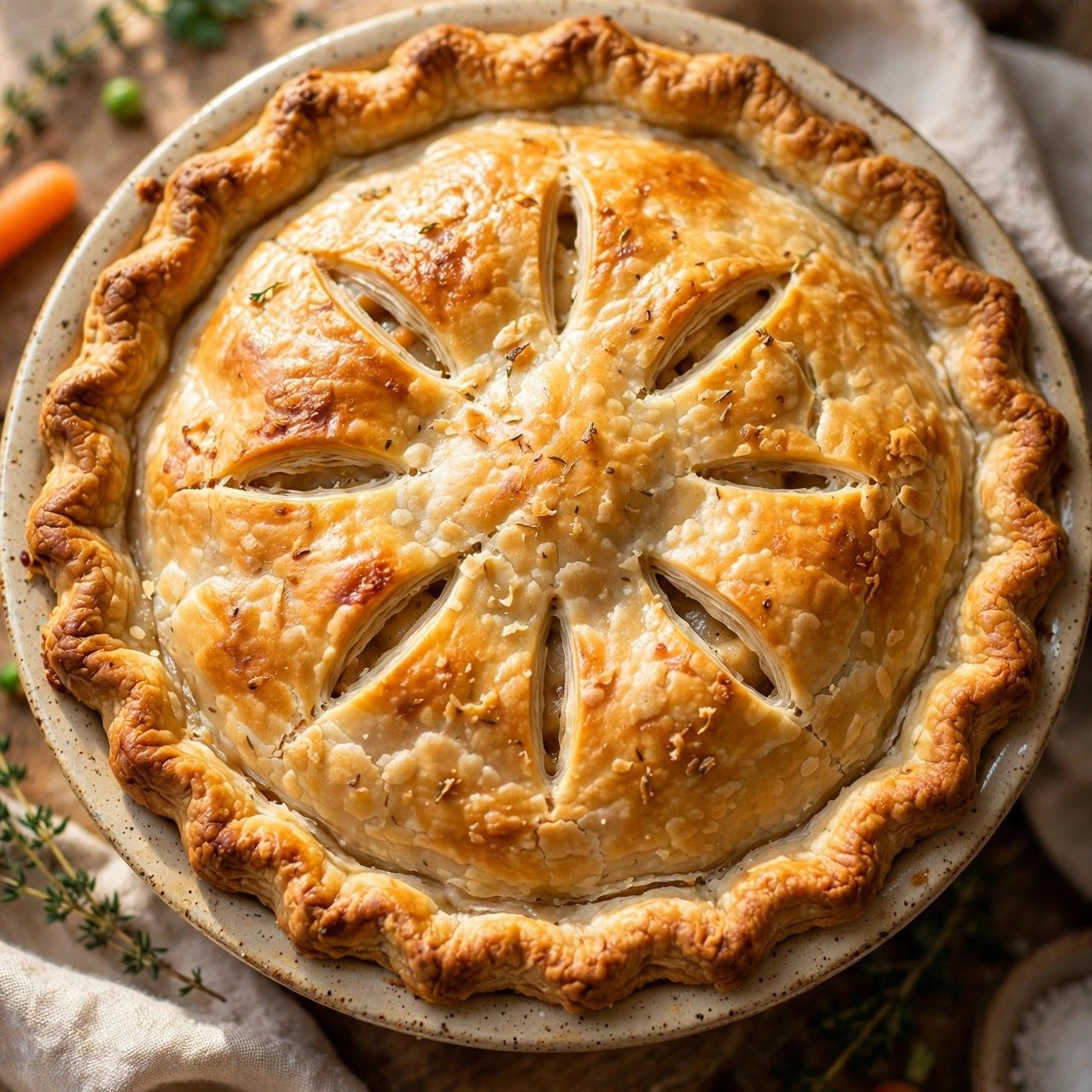 Easy Homemade Chicken Pot Pie with Flaky Golden Crust
