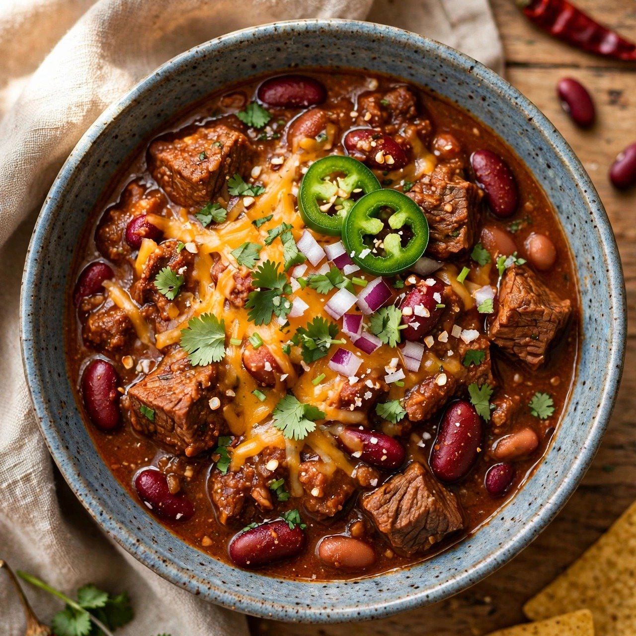 Hearty Beef Chili Con Carne with Beans