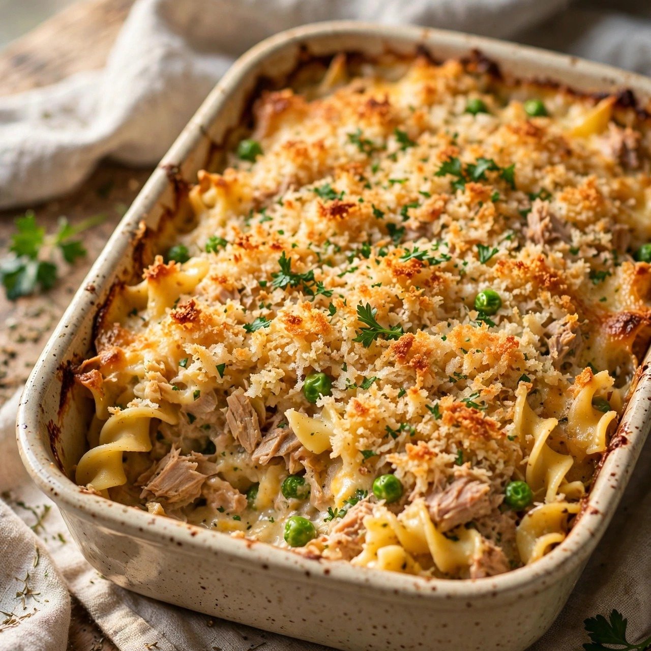 Old-Fashioned Tuna Noodle Casserole