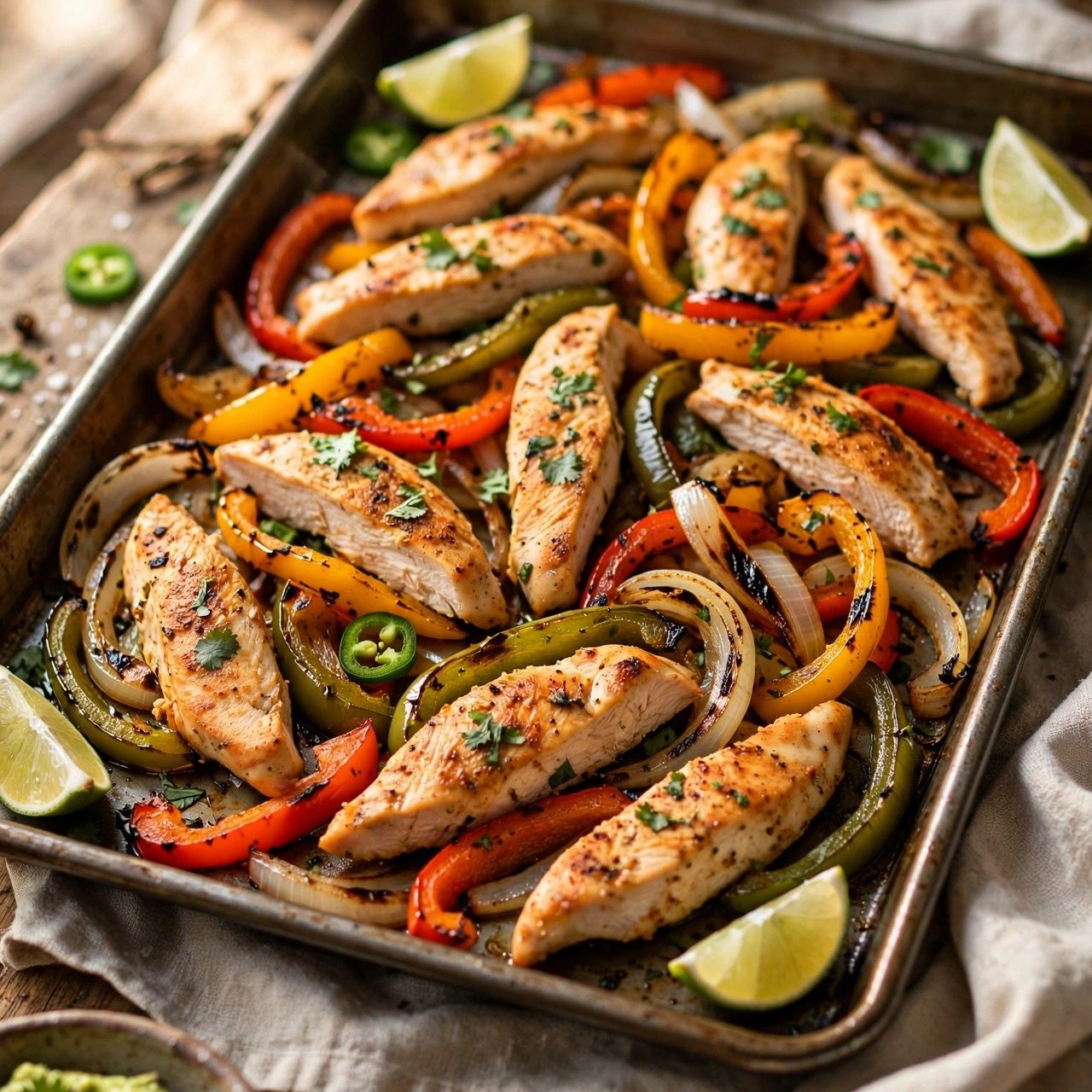 Sheet Pan Chicken Fajitas