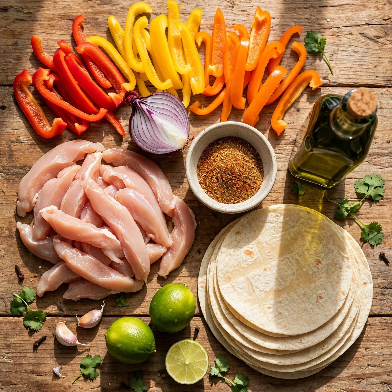 Sheet Pan Chicken Fajitas ingredients