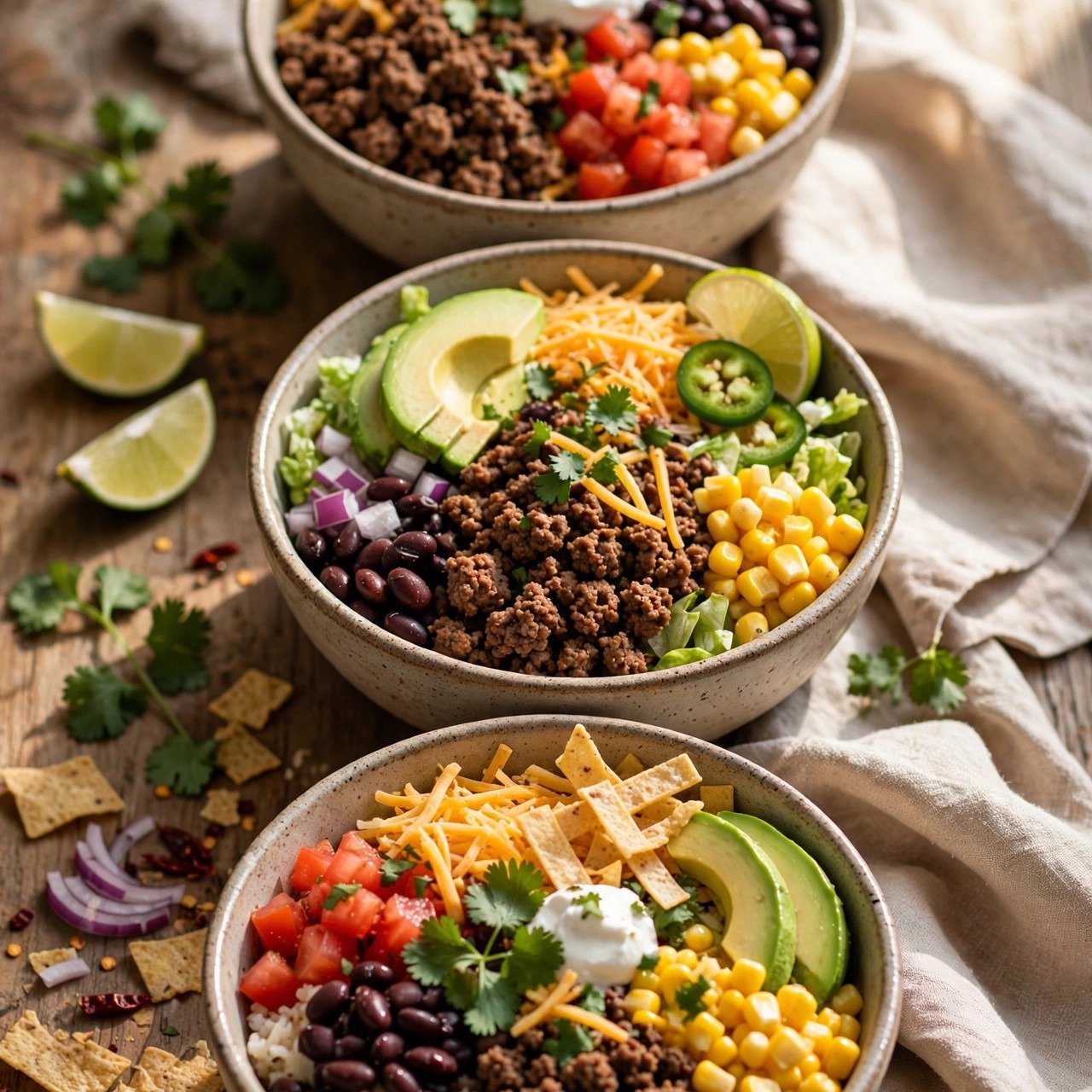 Loaded Taco Bowls