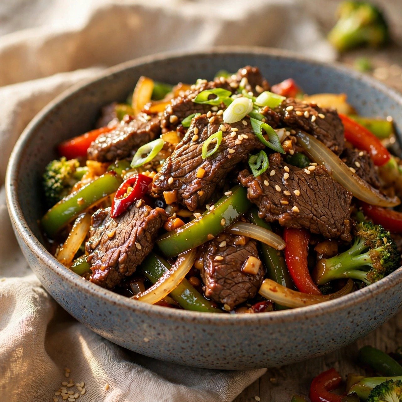 Quick Beef Stir Fry with Crisp Vegetables