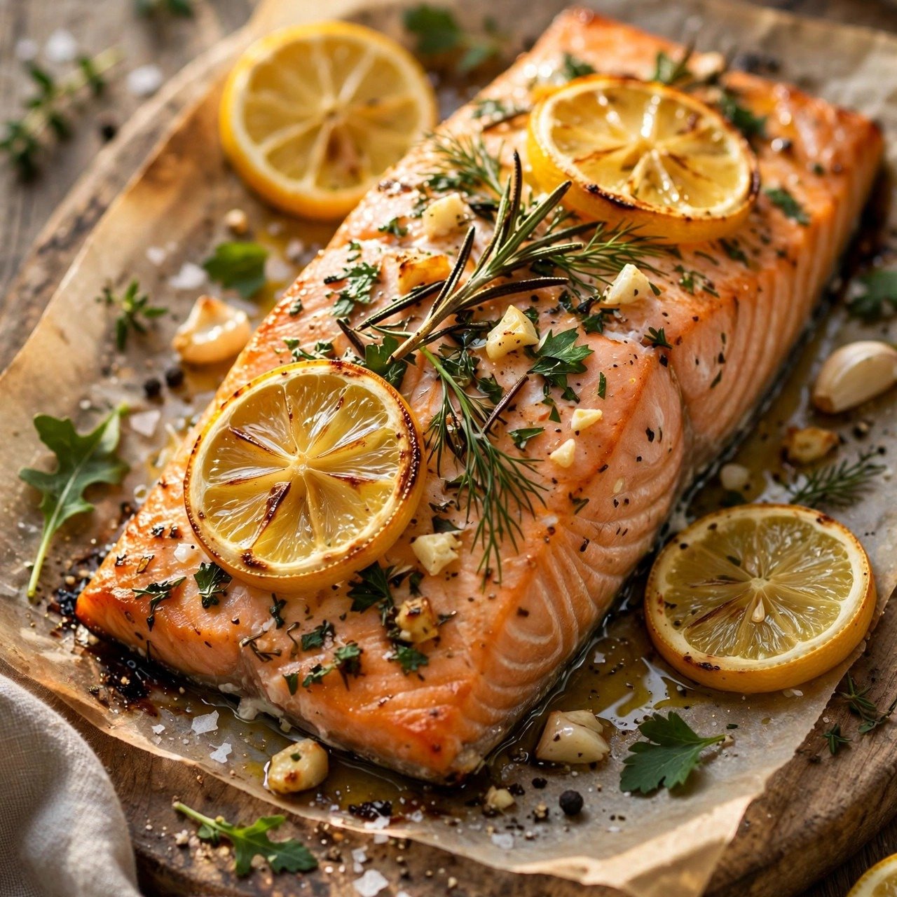 Baked Lemon Herb Salmon