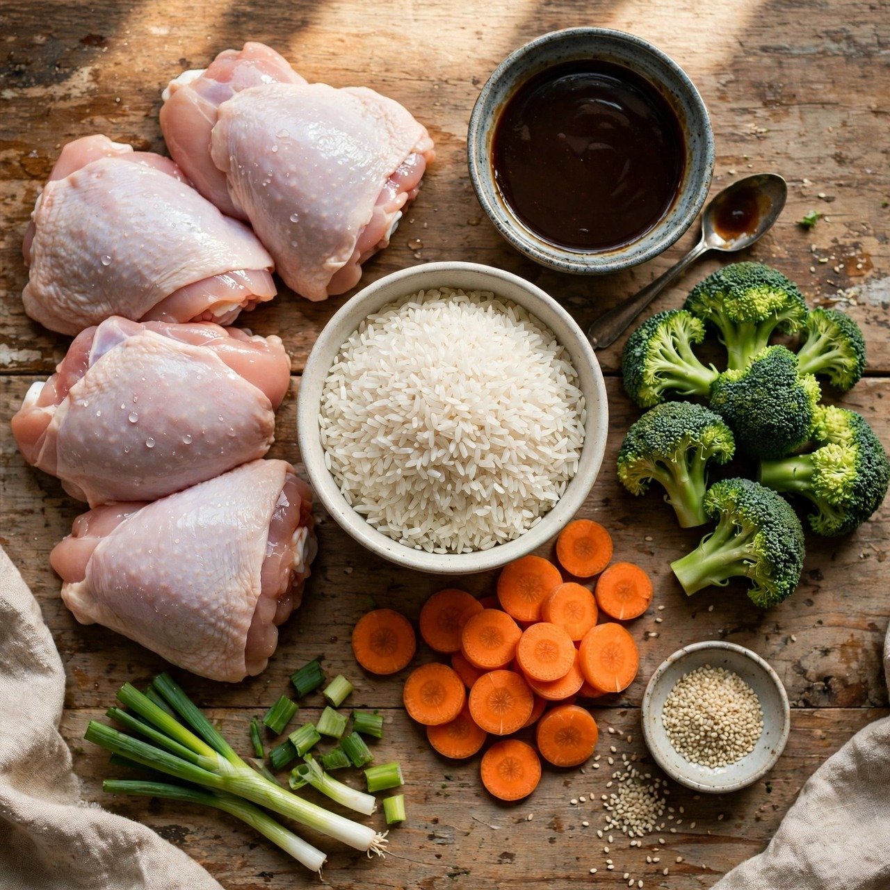 Teriyaki Chicken Bowls ingredients