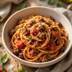 Classic Spaghetti with Homemade Meat Sauce