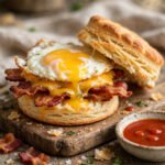 Bacon Egg and Cheese Biscuits (Flaky Breakfast Sandwiches)